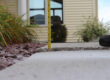 Walkway concrete lifting - before