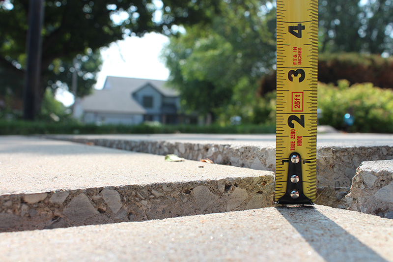 Parking Pad Concrete Lifting - before