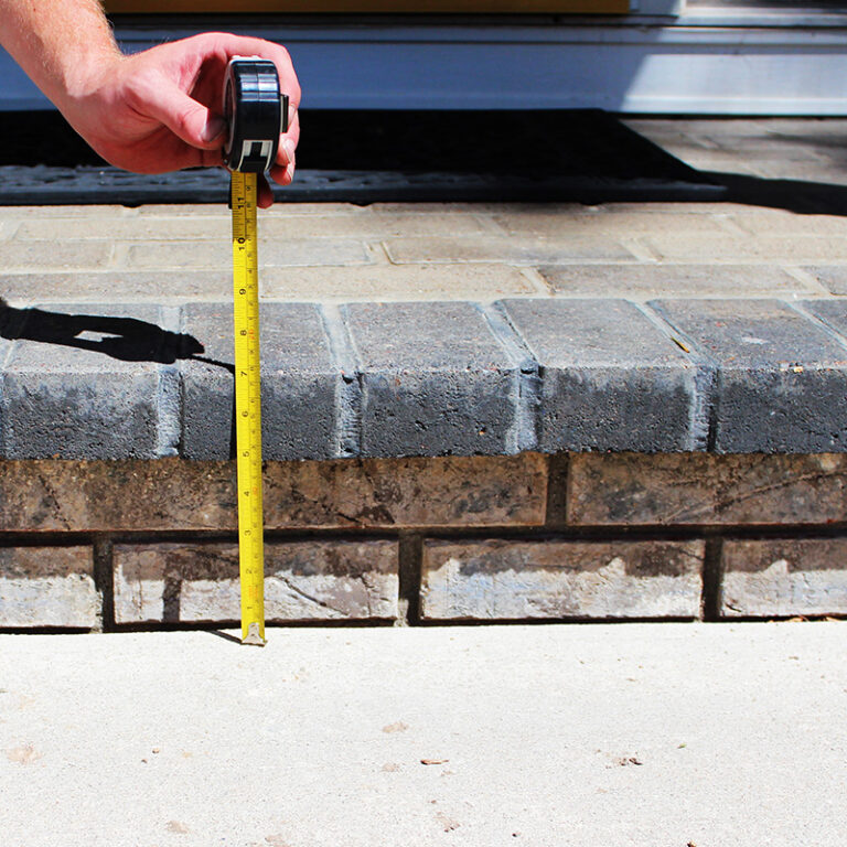 Home entrance concrete lifting project - after