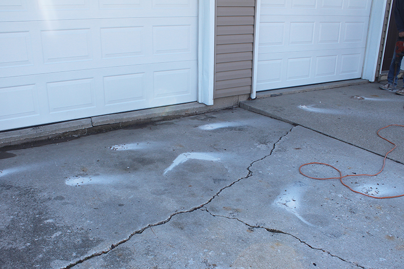 Concrete repair - before