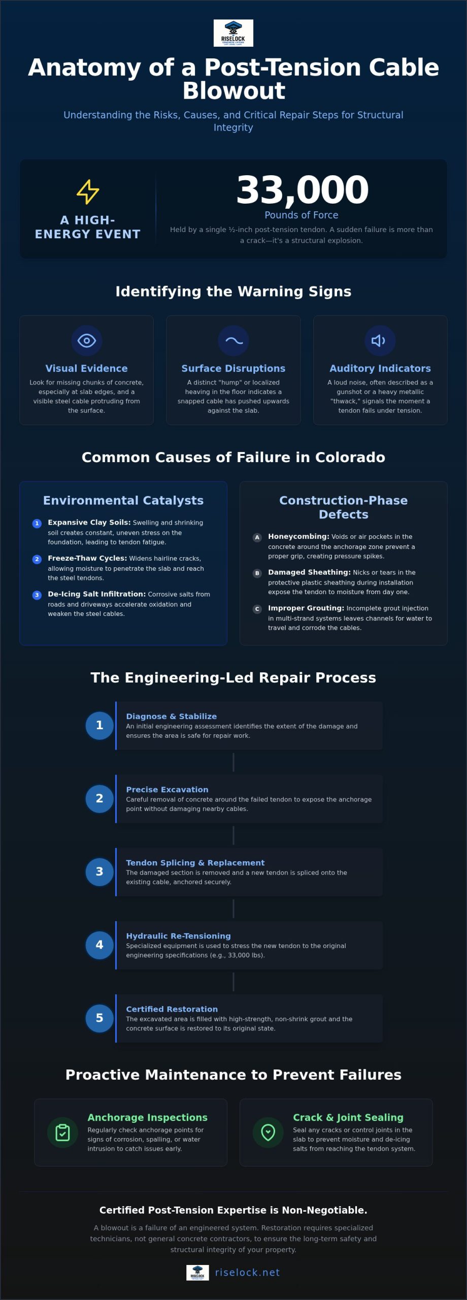 Post Tension Cable Blowout Repair: A Guide to Structural Restoration