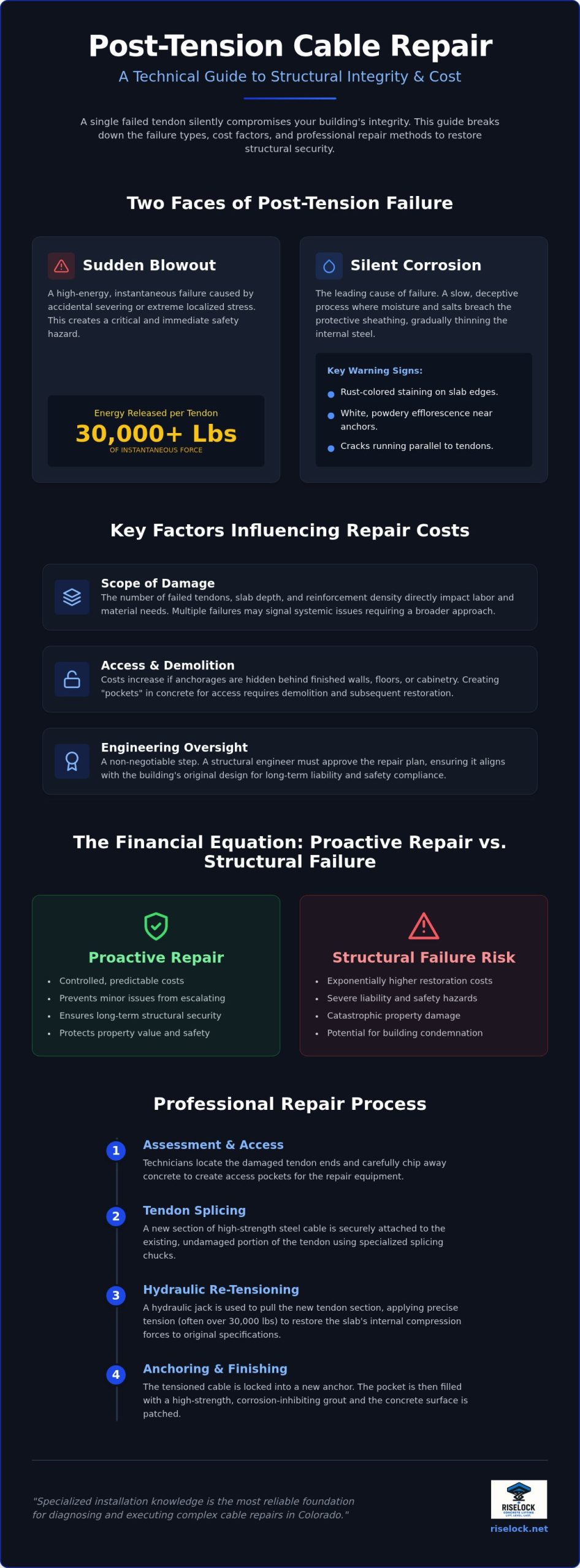 The Real Cost of Post-Tension Cable Repair: A 2026 Structural Guide