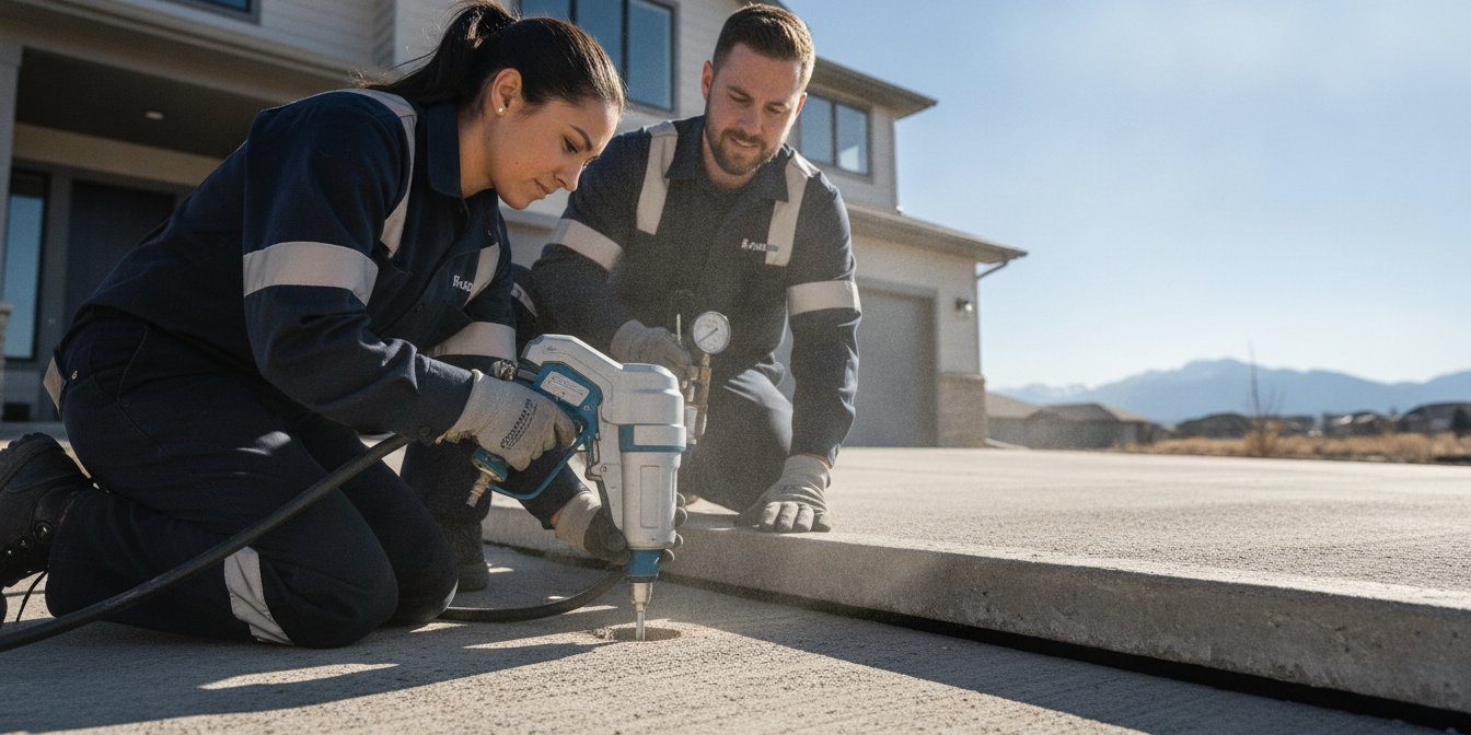 How to Lift a Sunken Concrete Slab: A Professional Restoration Guide (2026) – Hero Image How to Lift a Sunken Concrete Slab: A Professional Restoration Guide (2026)