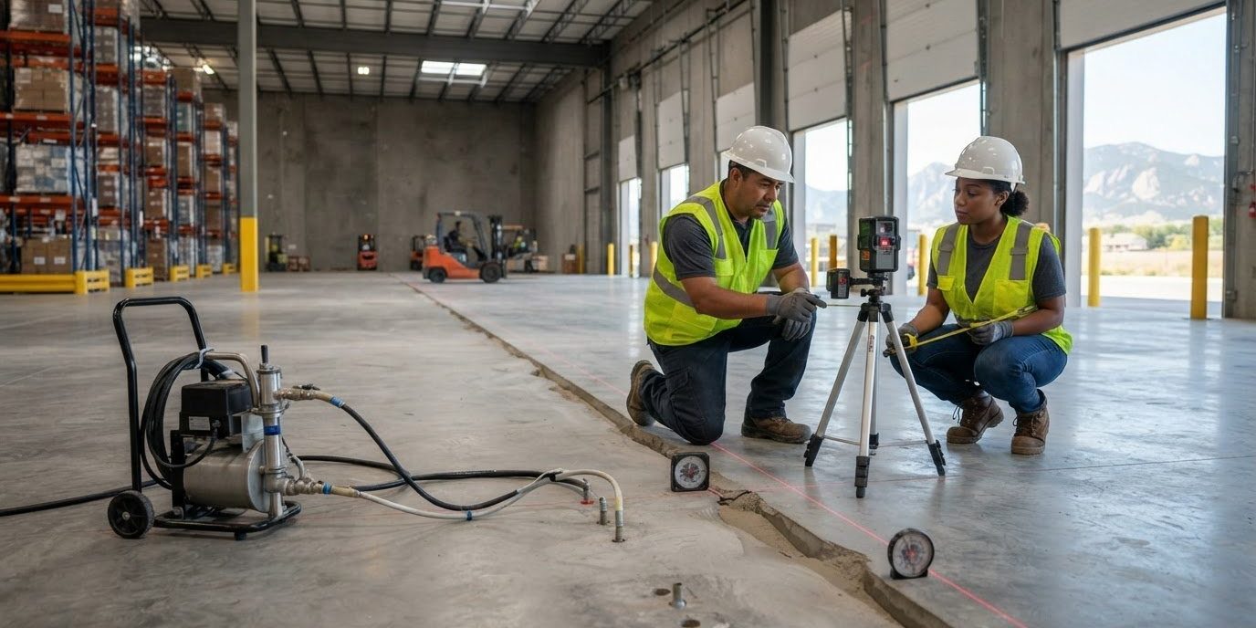 Warehouse Floor Leveling in Lakewood, CO: Industrial Concrete Restoration Guide (2026) – Hero Image Warehouse Floor Leveling in Lakewood, CO: Industrial Concrete Restoration Guide (2026)