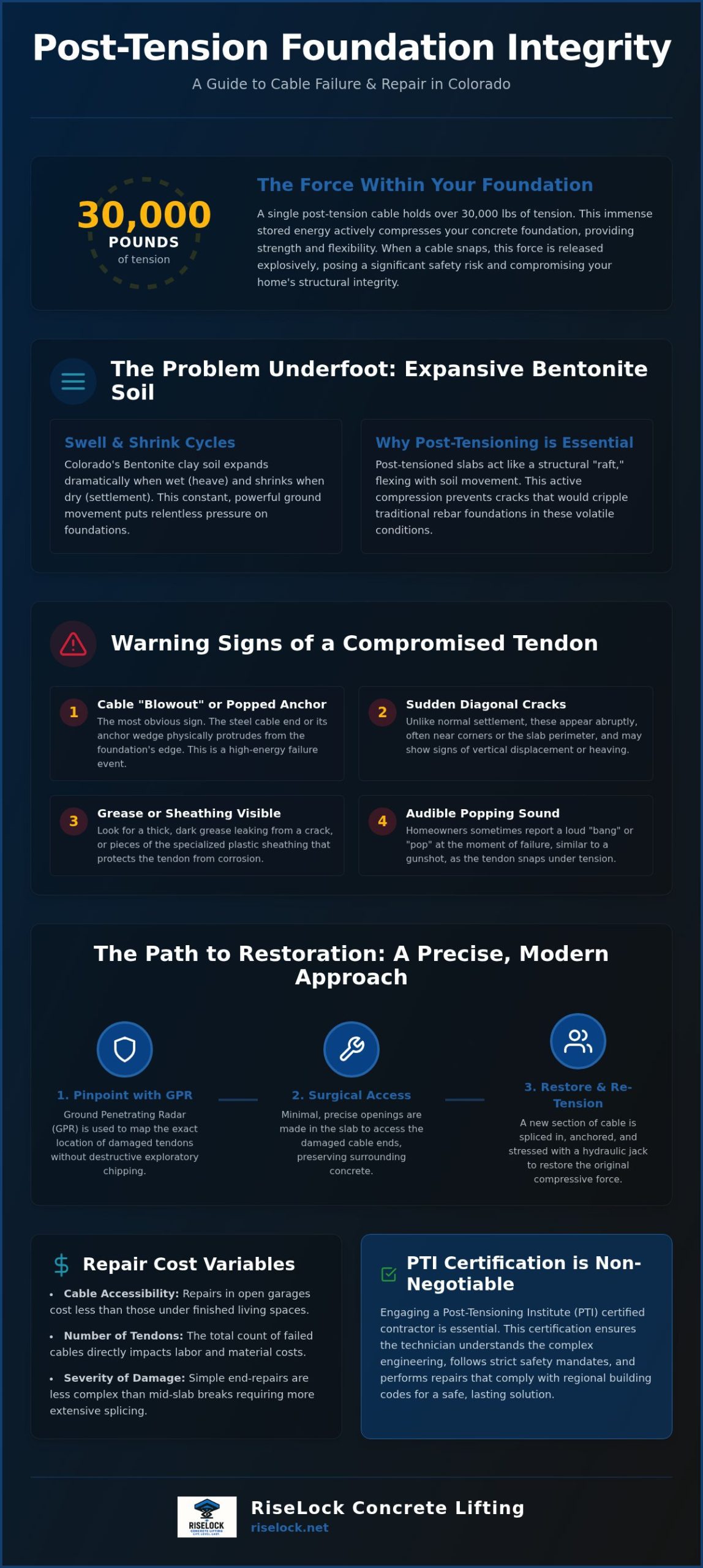Post Tension Cable Repair in Colorado: Safety, Process, and Cost Factors
