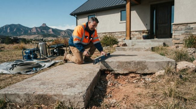 How to Repair Concrete Steps Pulling Away from a House in Castle Rock