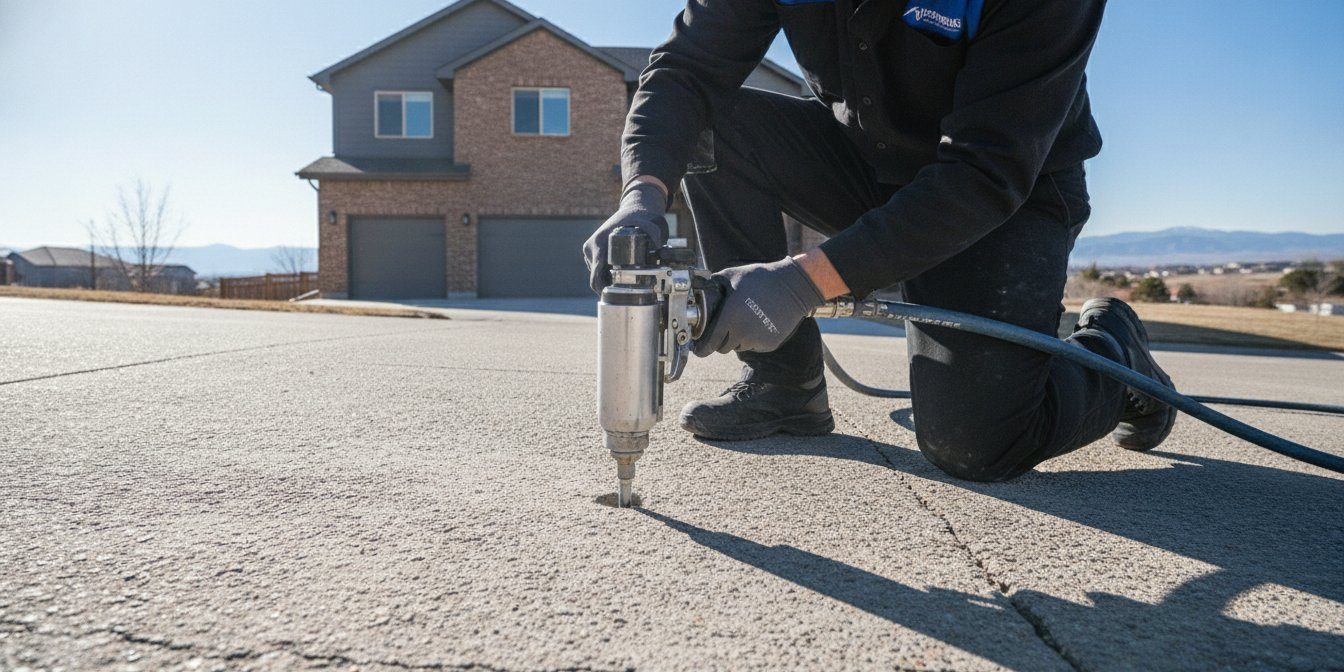 Polyurethane Driveway Leveling in Colorado: The Precision Restoration Guide