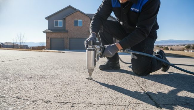 Polyurethane Driveway Leveling in Colorado: The Precision Restoration Guide