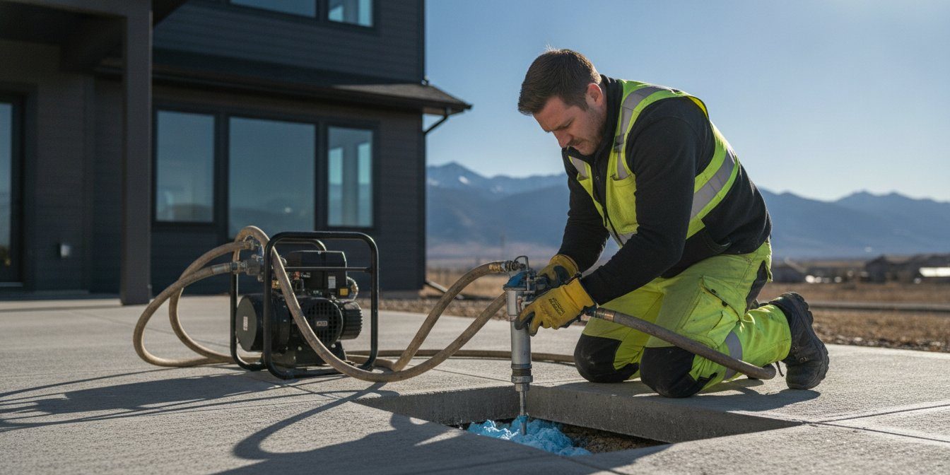 Sunken Concrete Slab Repair in Colorado: The Definitive Guide to Soil Challenges & Modern Solutions