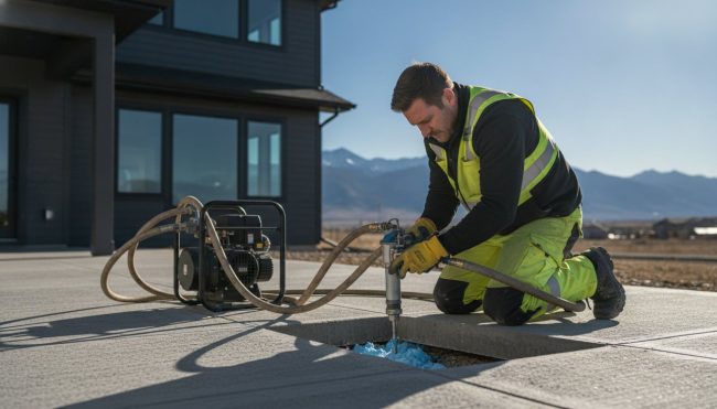 Sunken Concrete Slab Repair in Colorado: The Definitive Guide to Soil Challenges & Modern Solutions
