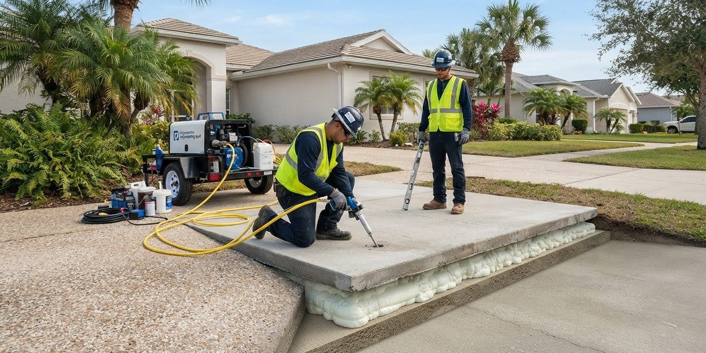 Polyjacking Services and Concrete Lifting in Englewood, Florida