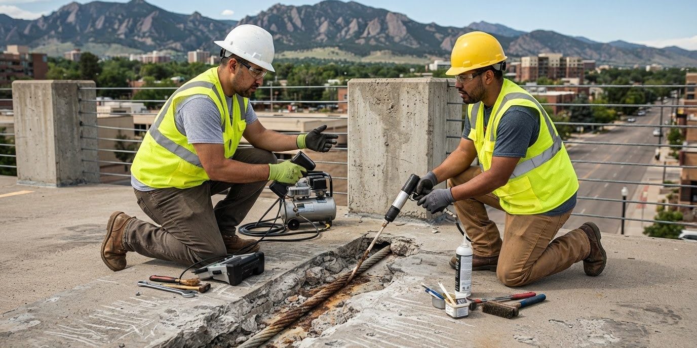 Post-Tension Cable Corrosion Repair in Wheat Ridge, CO – Hero Image Post-Tension Cable Corrosion Repair in Wheat Ridge, CO