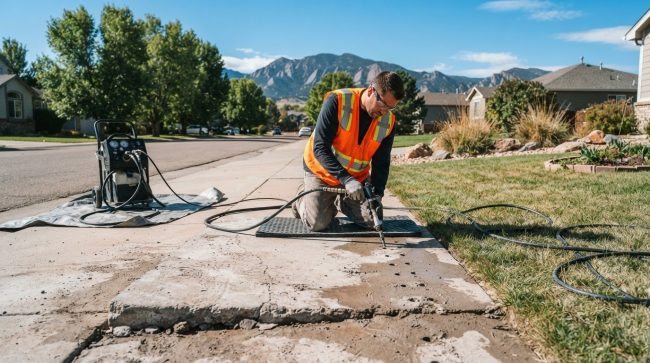 Sunken Concrete Walkway Repair in Aurora: What Homeowners Should Know